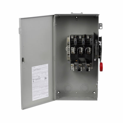 Cutler Hammer DH323NRK Disconnect Switch | 240V 100A 3P Fusible NEMA 3R DH Series