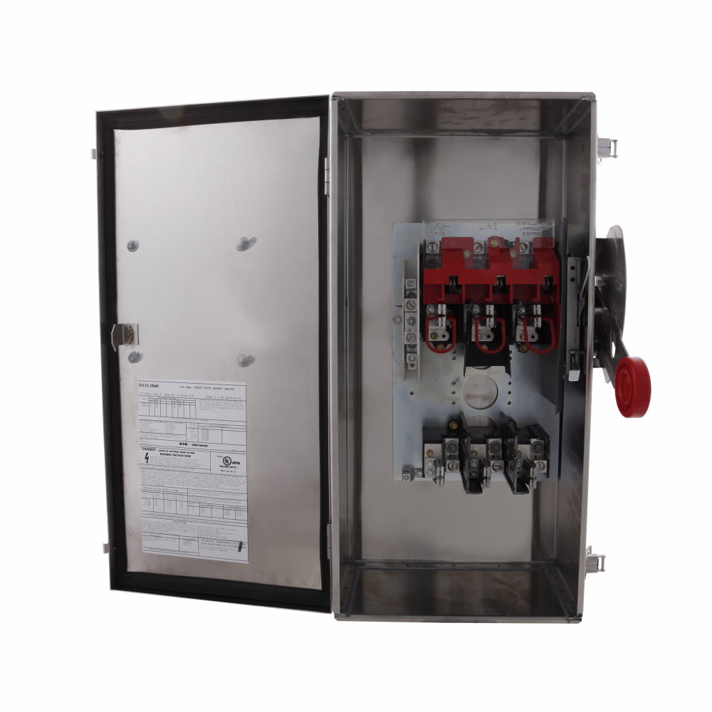 Cutler Hammer DH323NWK Disconnect Switch | 240V 100A 3P Fusible DH Series
