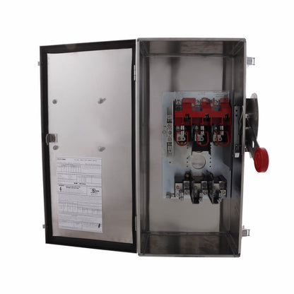Cutler Hammer DH323NWK Disconnect Switch | 240V 100A 3P Fusible DH Series