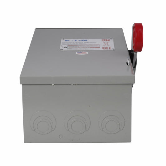 Cutler Hammer DH362FWK2WR Disconnect Switch | 600V 60A 3Pole 200kA@600V DH Series
