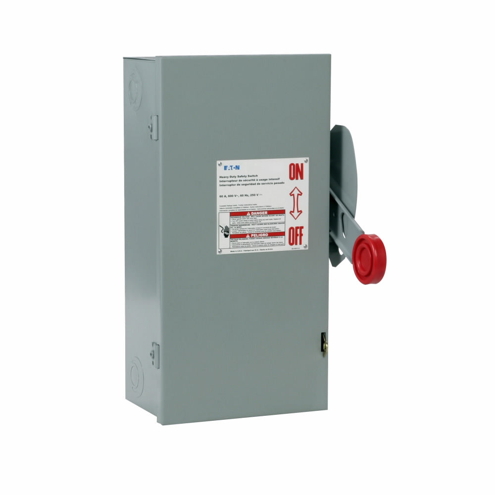 Eaton DH362UGK Disconnect | 600 AC/250 DCV 60A 3P Non-Fusible DH Series