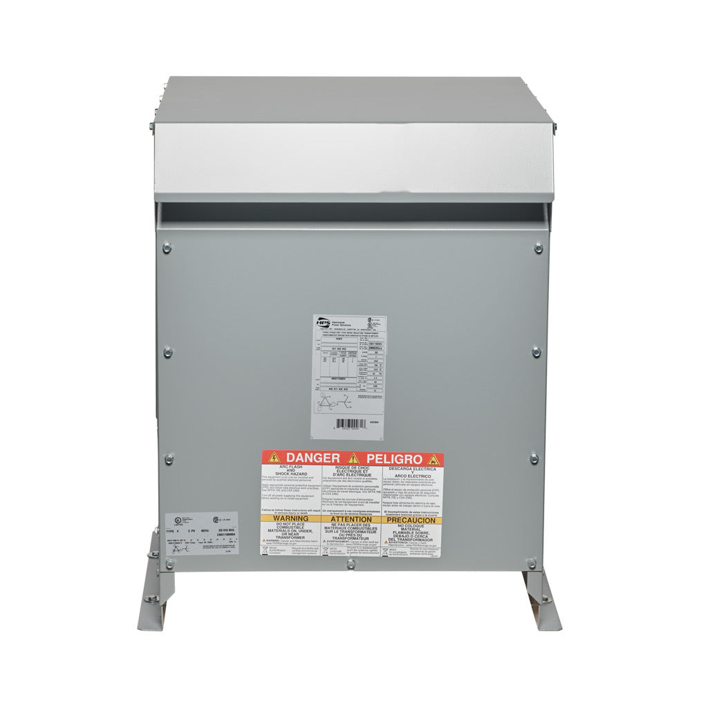 Hammond Power Solutions DM020JJ Transformer | 20kVA 3 Phase 460D-460Y/266V