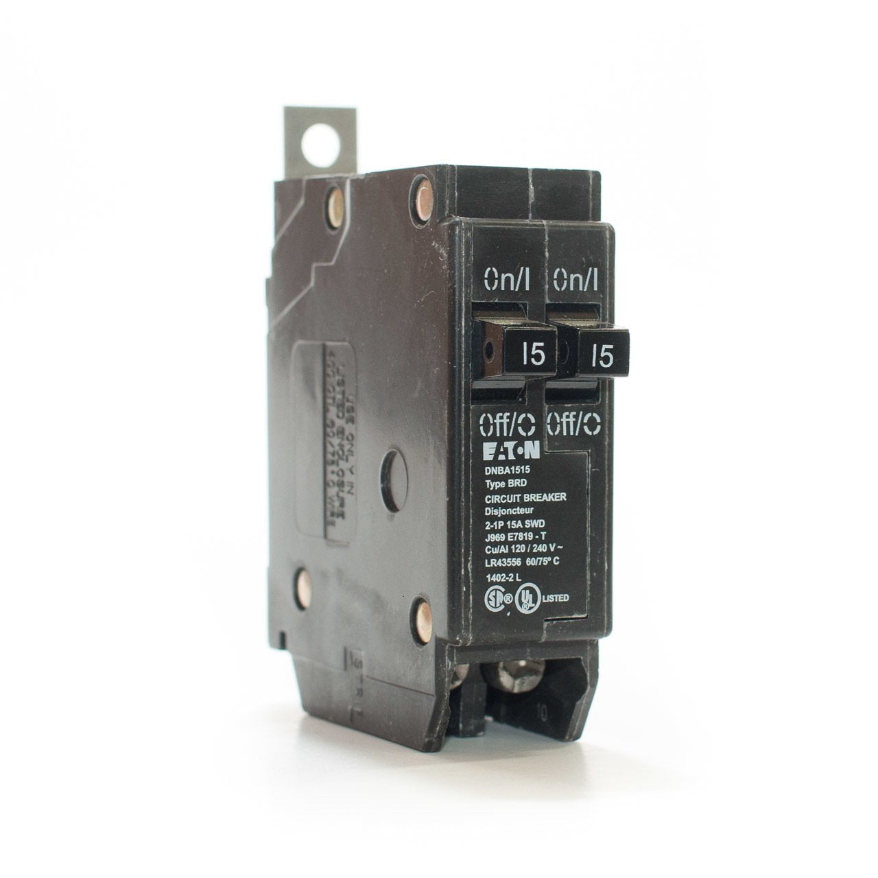 Eaton DNBA1515 Circuit Breaker | 240V 15A 2P 10kA@240V Type DNBA