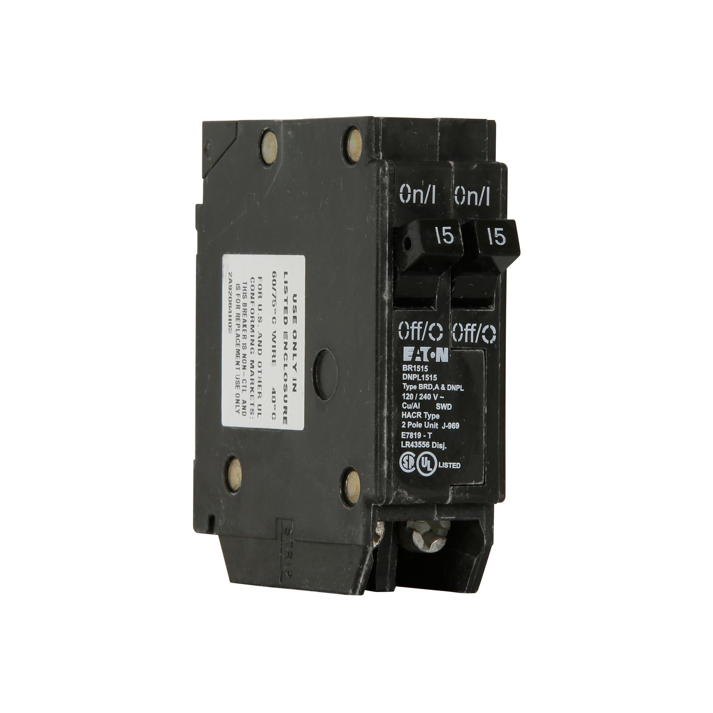 DNPL1515 Cutler Hammer BR Thermal Magnetic Circuit Breaker - Essential Electric Supply