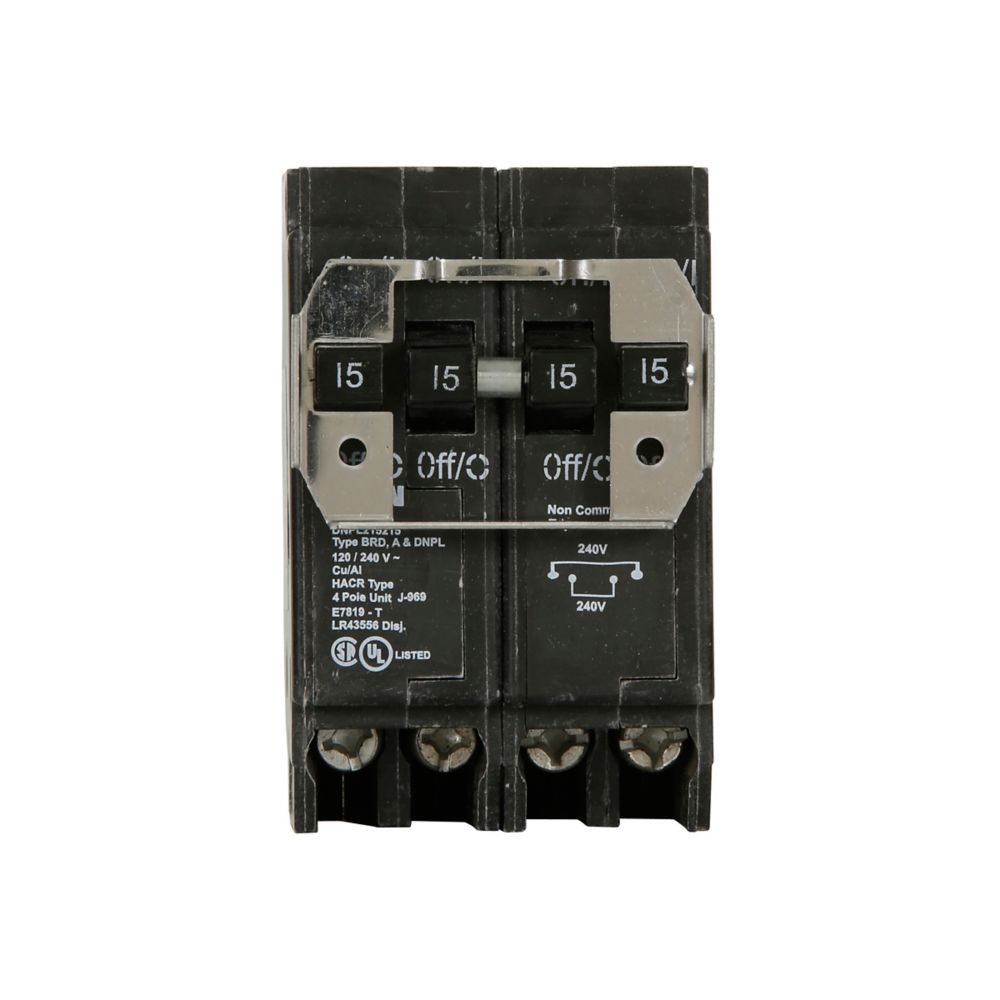 Eaton DNPL154015 Circuit Breaker | 59V 40A 2P 10kA@240V Plug-In Type DNPL