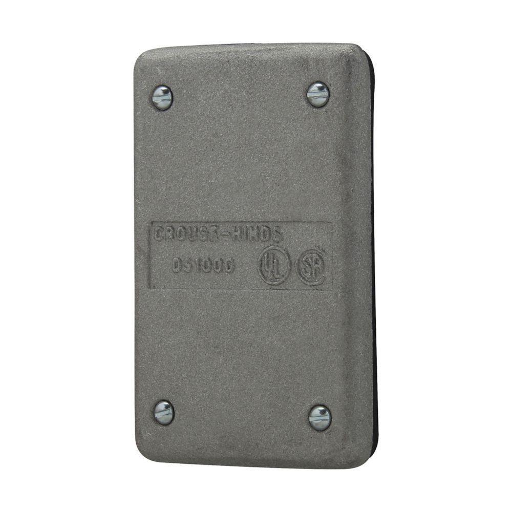 Crouse-Hinds DS100G Blank Cover Electrical Accessory Single-Gang Cast Aluminum DS
