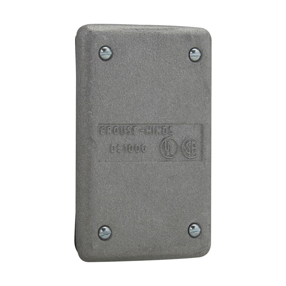 Crouse-Hinds DS100G Blank Cover Electrical Accessory Single-Gang Cast Aluminum DS