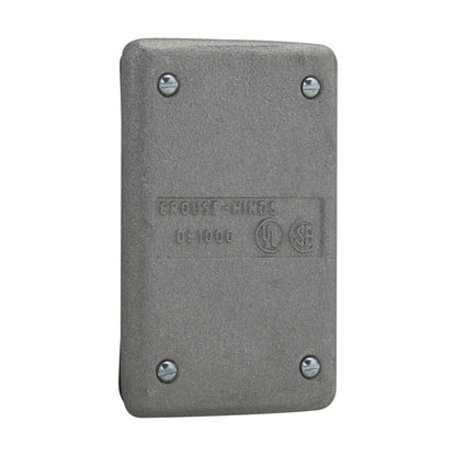 Crouse-Hinds DS100G Blank Cover Electrical Accessory Single-Gang Cast Aluminum DS