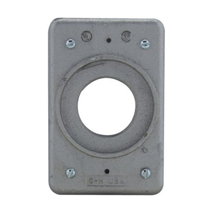 Ocal DS21G Grounding Receptacle Cover Single-Gang Feraloy Iron Alloy Crouse-Hinds