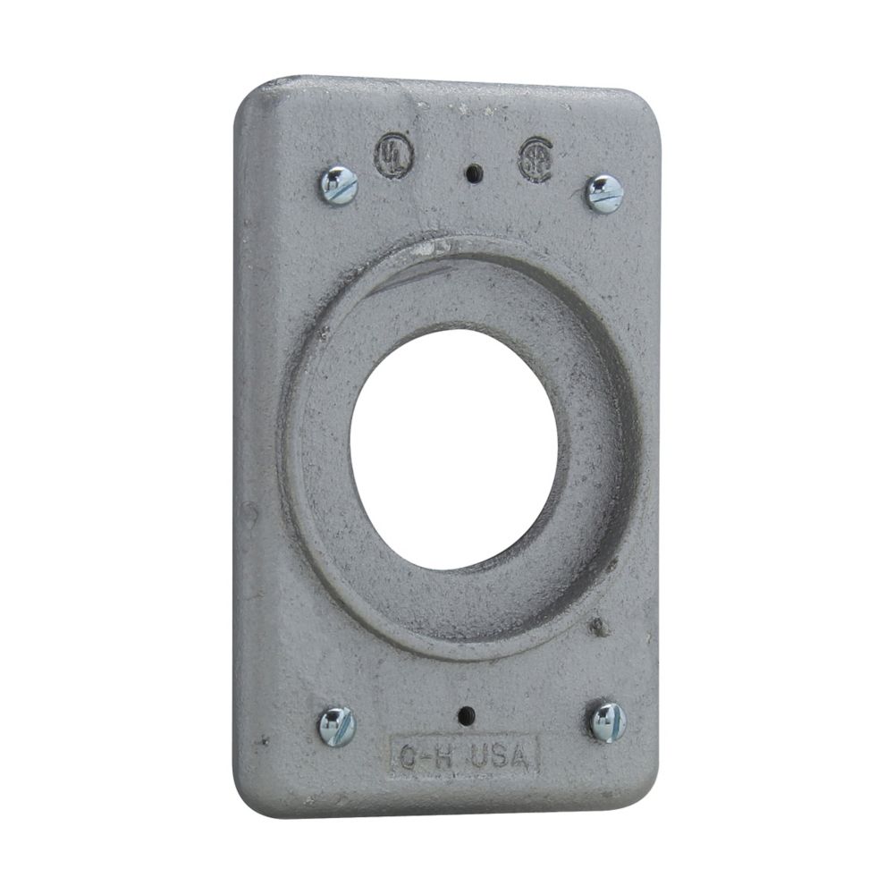 Ocal DS21G Grounding Receptacle Cover Single-Gang Feraloy Iron Alloy Crouse-Hinds