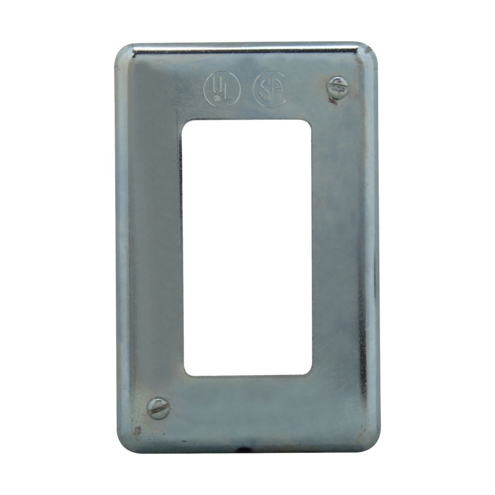 Crouse-Hinds DS23GFI Electrical box covers | Sheet Steel Single-Gang Receptacle Cover for GFI Receptacles DS Series