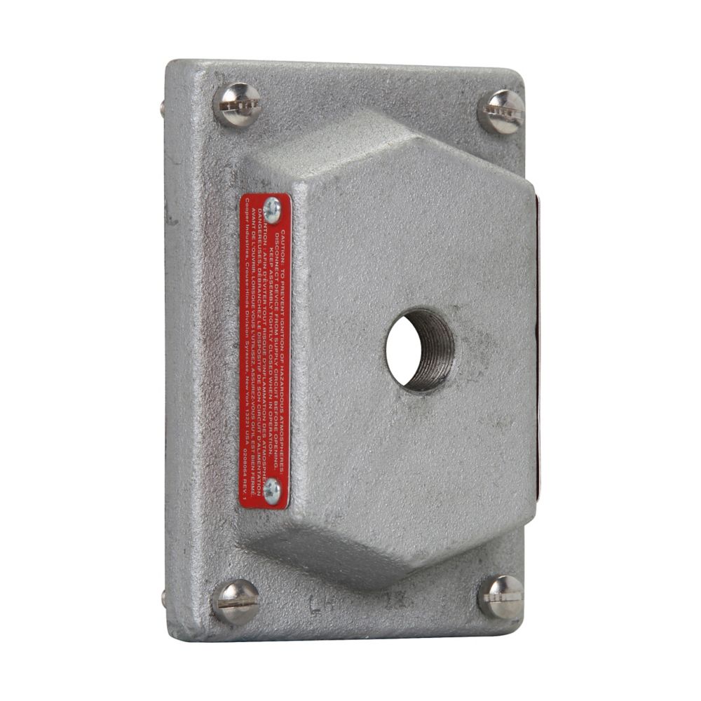 Crouse-Hinds DS441 Electrical box covers | Single-Gang Blank Cover Feraloy Iron Alloy Hazardous Locations FlexStation