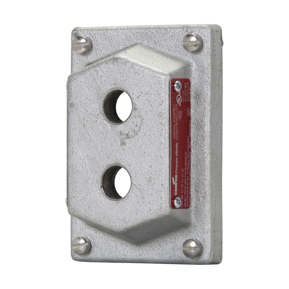 Crouse-Hinds DS442 Electrical Box Cover | Single-Gang Feraloy Iron Alloy DS Series