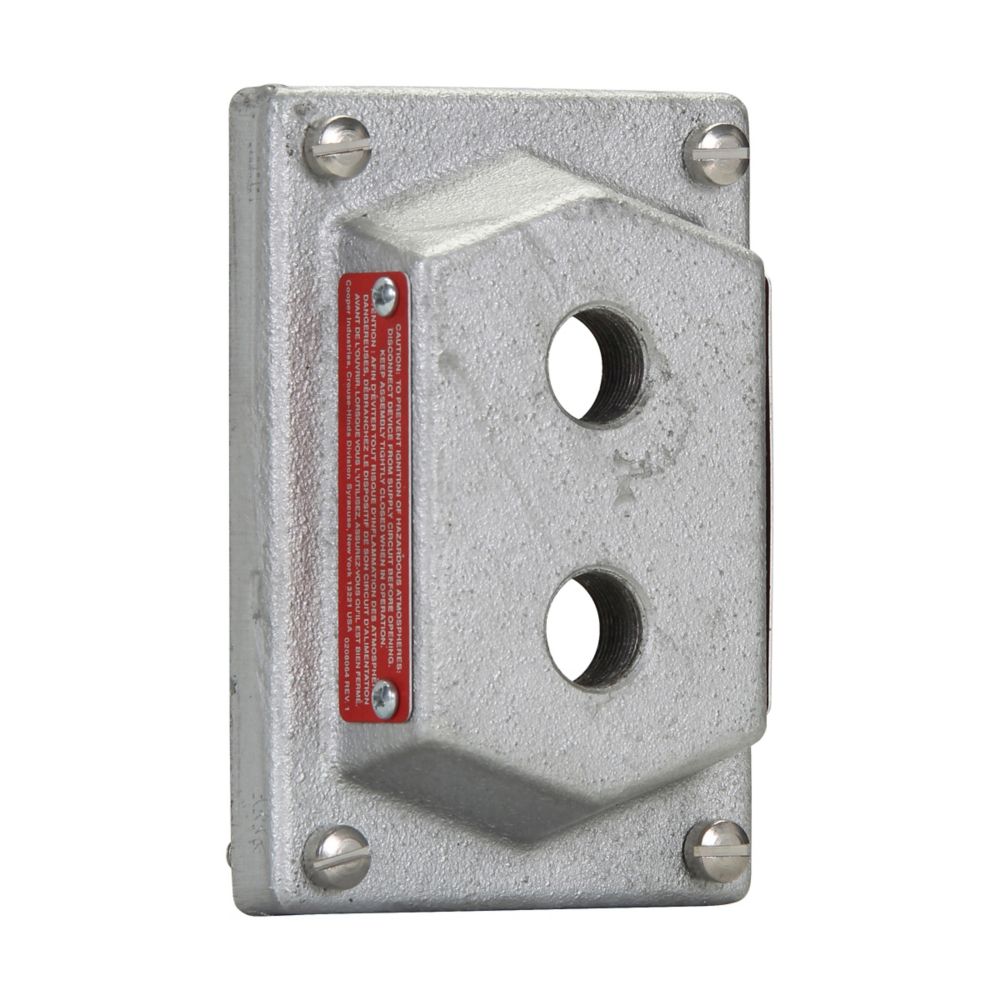 Crouse-Hinds DS442 Electrical Box Cover | Single-Gang Feraloy Iron Alloy DS Series