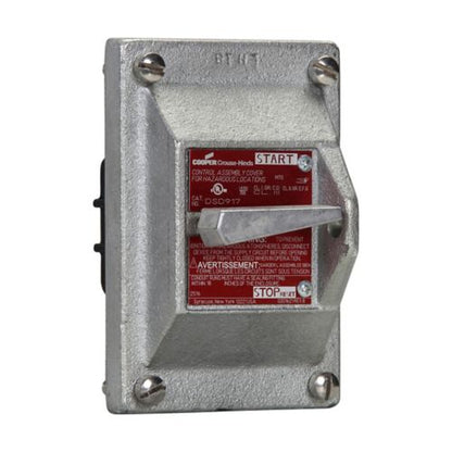 Crouse-Hinds DSD914 Manual Motor Starter Cover | 1-Pole 115-230 Vac Copper-Free Aluminum