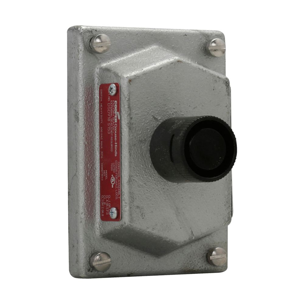 Crouse-Hinds DSD919S153 Pushbutton Cover Explosion-Proof 600VAC 10A Single-Circuit