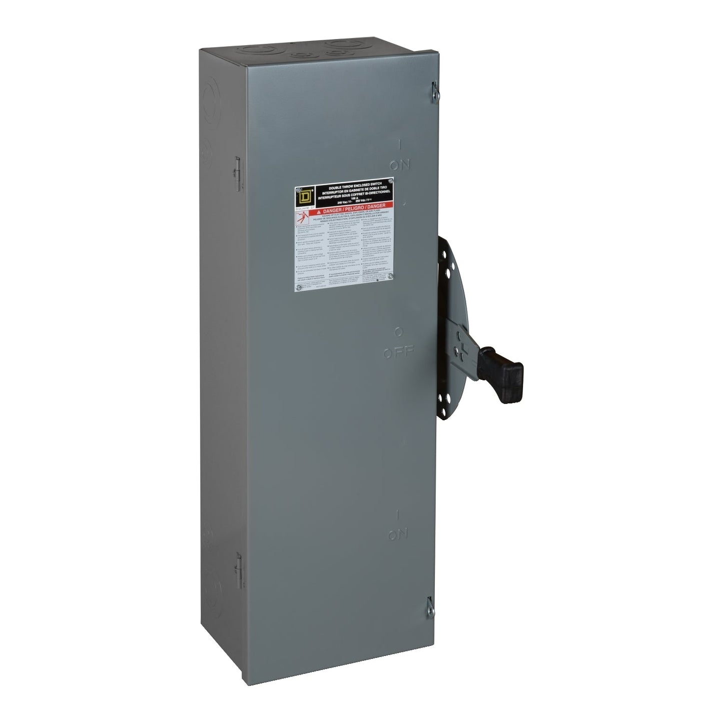 Square D DTU223 Disconnect Switch | 240V AC/DC 100A Non-Fusible 2 Pole Series F