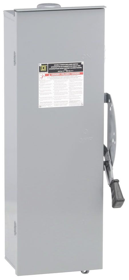 Square D DTU223RB Disconnect Switch | 240V AC/DC 100A Non-Fusible 2 Pole Series F