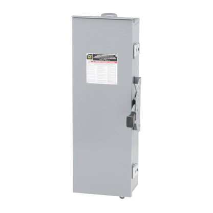 Square D DTU323RB Disconnect Switch | 240V AC 100A 3P Non-Fusible 200kA@240V NEMA 3R