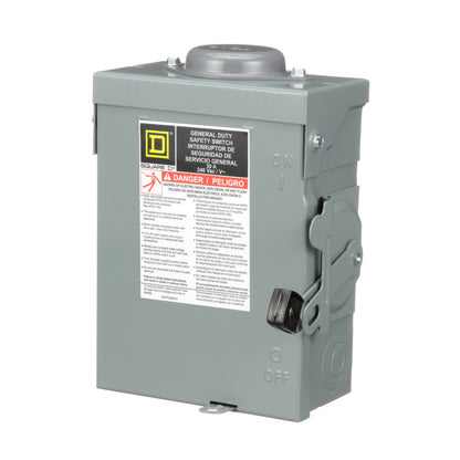 Square D DU221RB Disconnect Switch | 240V AC 30A 2P Non-Fusible Series E