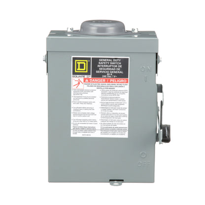 Square D DU222RB Disconnect Switch | 240V AC 60A Non-Fusible 100kA@240V Series E