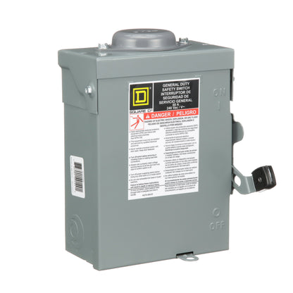 Square D DU222RB Disconnect Switch | 240V AC 60A Non-Fusible 100kA@240V Series E