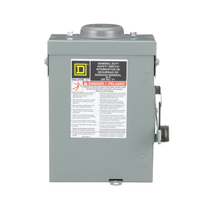 Square D DU321RB Disconnect Switch | 240V AC 30A 3P 3Pole Non-Fusible 100kA@240V Series E