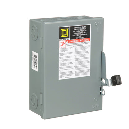 Square D DU321 Disconnect Switch | 240V AC 30A 3P 3Pole 100kA@240V Series E