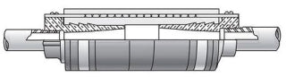 OZ/Gedney DX250 Rigid Conduit Deflection/Expansion Coupling Bronze 3-Inch Threaded