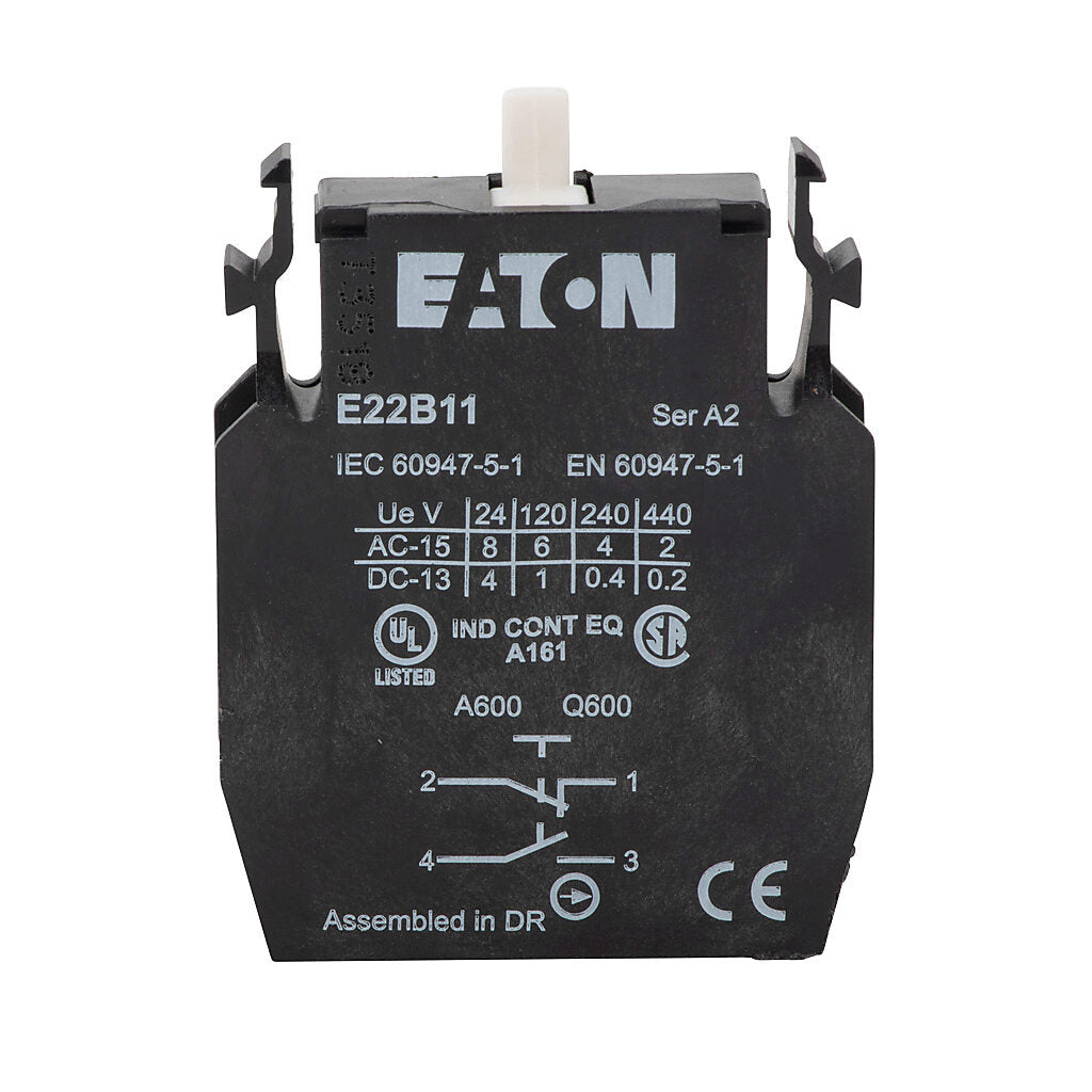 Eaton E22B11 Motor Control Part And Accessory Contacts E22 Series