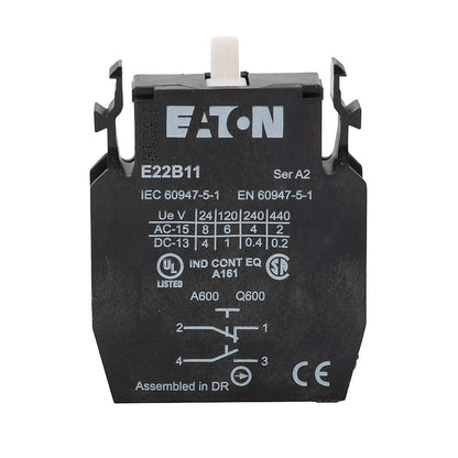 Eaton E22B11 Motor Control Part And Accessory Contacts E22 Series