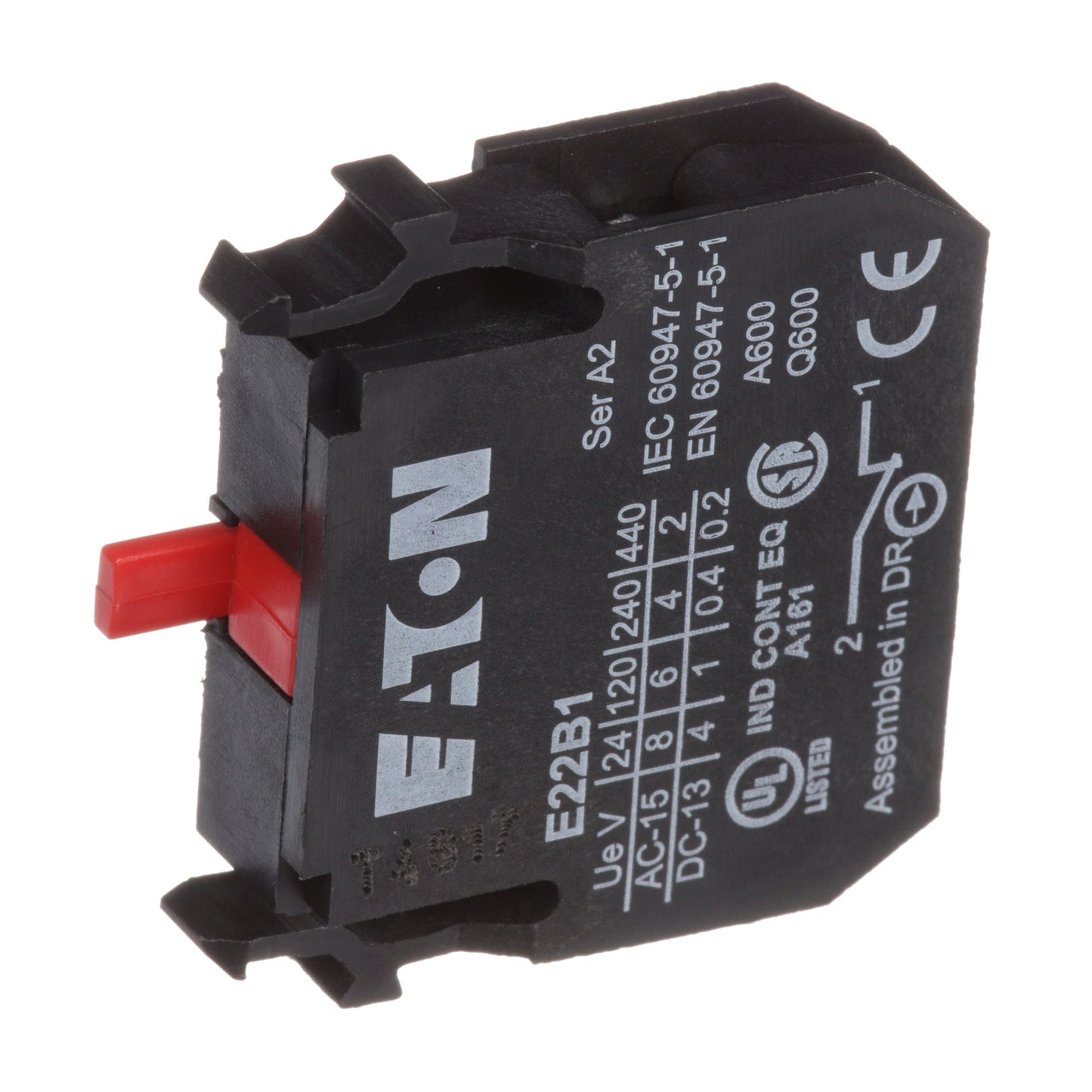 Eaton E22B1 Motor Control Part And Accessory Contacts E22 Series
