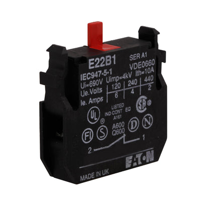 E22B1 Heavy Duty Pushbutton Contact Block - Essential Electric Supply