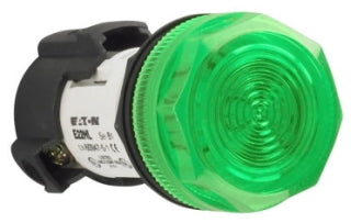 Cutler-Hammer E22HL3X4 LED Indicating Light 22mm Green 24 VAC/VDC E22 Series