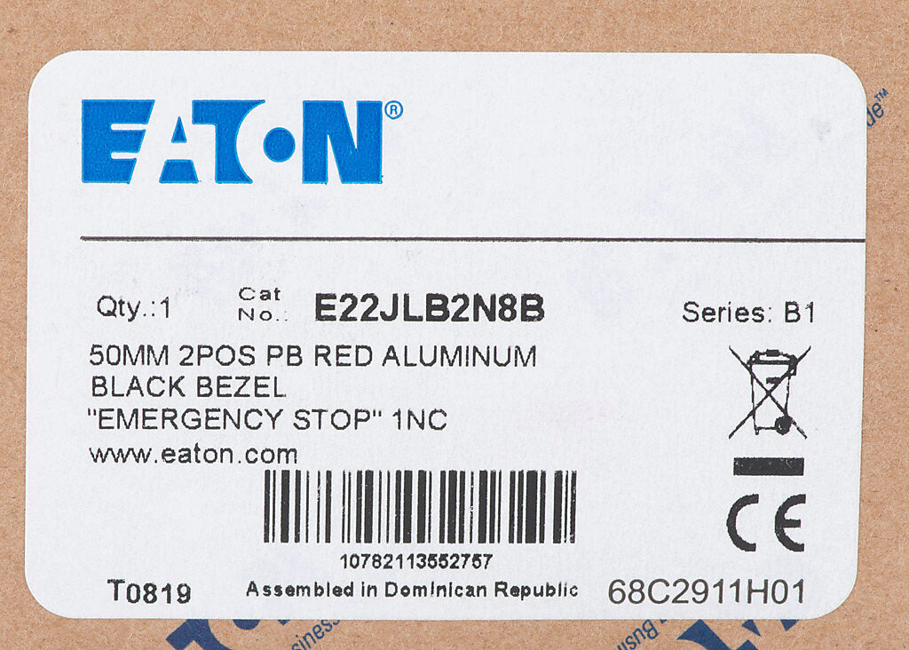 Eaton E22JLB2N8B Motor Control Part And Accessory | Compatible Frames FDB FD HFD FDC