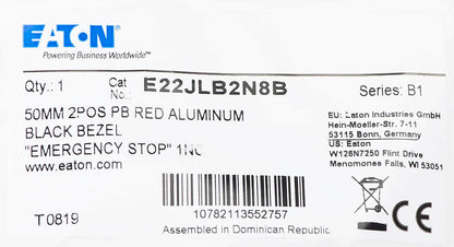 Eaton E22JLB2N8B Motor Control Part And Accessory | Compatible Frames FDB FD HFD FDC