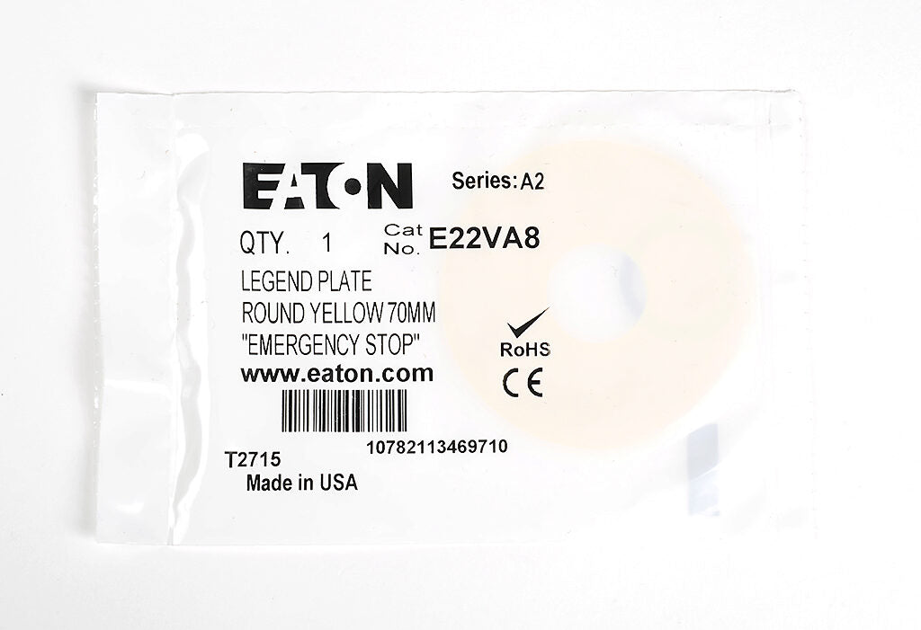 Eaton E22VA8 Motor Control Part And Accessory | Compatible Frames FDB FD HFD FDC