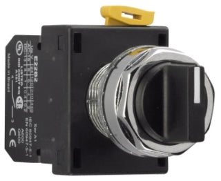 Cutler-Hammer E22XG61 Pushbutton Indicating Light 22.5mm Black Bezel Chrome Lever