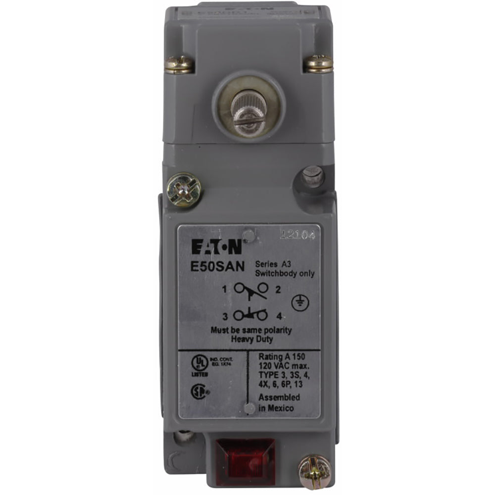 Cutler-Hammer E50ANR1 Limit Switch | NEMA Heavy-Duty 1NO-1NC 10A 12Vac 1A 125Vdc