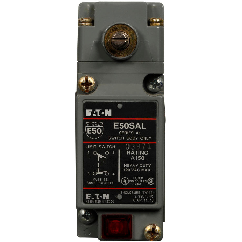 Cutler-Hammer E50SAL Limit Switch Heavy-Duty 10A 12Vac 1A 125Vdc 1NO-1NC IP67