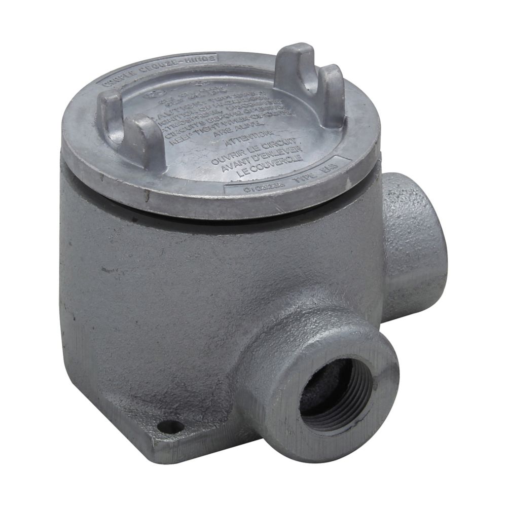 Crouse-Hinds EABL26 Conduit Outlet Box | 3-inch Cover Opening L-Shape Explosion-Proof EAB