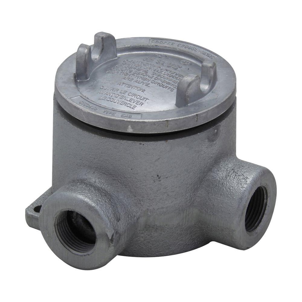 Crouse-Hinds EABL36 Conduit Outlet Box | Explosionproof Dust-Ignitionproof Raintight L-Shaped EAB