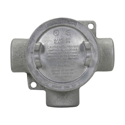 Crouse-Hinds EABT26 Conduit Outlet Box | Explosion-Proof 3-Inch T-Shaped 3/4-Inch Hub EAB