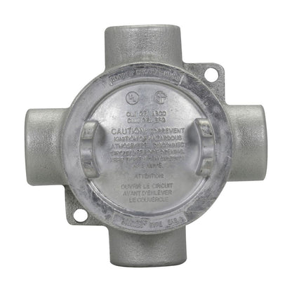 Crouse-Hinds EABX36 Condulet EAB Explosion-Proof Conduit Outlet Box 3" Cover 1" Conduit