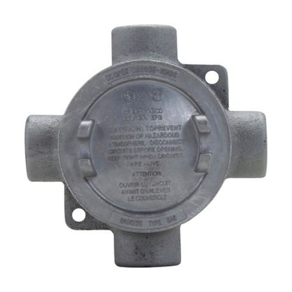 Crouse-Hinds EABY16 Conduit Outlet Box | 3" Cover Opening Feraloy Iron Alloy Explosionproof Dust-Ignitionproof EAB