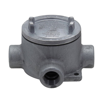 Crouse-Hinds EABY16 Conduit Outlet Box | 3" Cover Opening Feraloy Iron Alloy Explosionproof Dust-Ignitionproof EAB