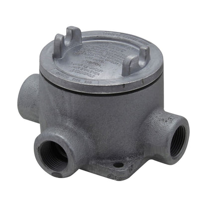 Crouse-Hinds EABY16 Conduit Outlet Box | 3" Cover Opening Feraloy Iron Alloy Explosionproof Dust-Ignitionproof EAB
