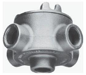 Crouse-Hinds EABY16 Conduit Outlet Box | 3" Cover Opening Feraloy Iron Alloy Explosionproof Dust-Ignitionproof EAB