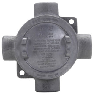 Crouse-Hinds EABY26 Conduit Outlet Box Feraloy Iron Alloy 3/4" Size 3" Cover Opening EAB