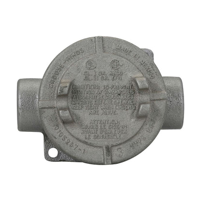 Crouse-Hinds EAJC26 Condulet EAJ Conduit Outlet Box Feraloy Iron Alloy C-Shape 3/4" Trade Size